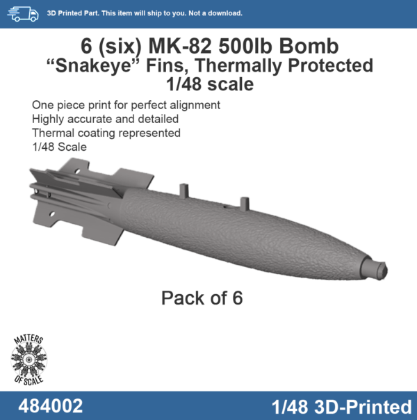 mk82 500lb bomb, snakeye, vietnam, termally protected