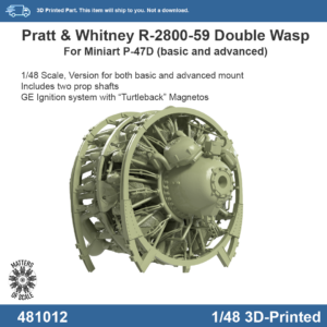 1/48 Pratt & Whitney R-2800-59 Double Wasp for Miniart P-47D